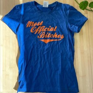 Married To The Mob Blue T Shirt Tee Graphic
